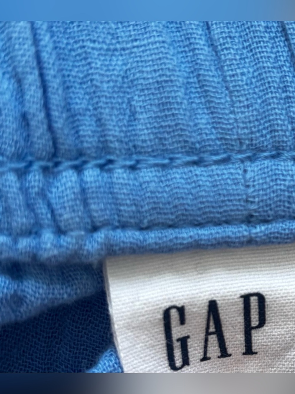 GAP Mid rise Pull-On Barrel Gauze Pants - Picture 4 of 6